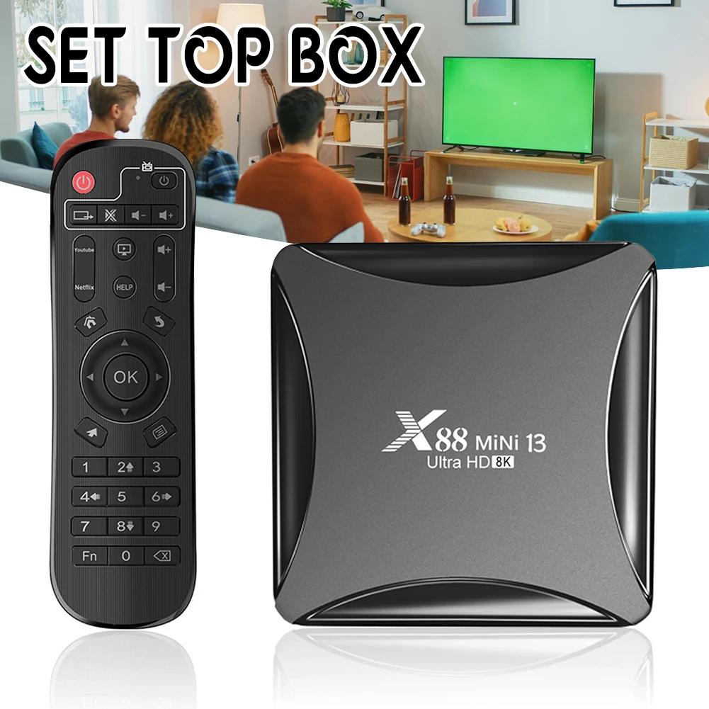 X88  ̴ 13 Ʈ TV ڽ,    ڽ, ȵ̵ 13.0 ̵ ÷̾ 2023, ȵ̵ 13 RK3528, 8K, 4GB, 32GB, 64GB, ǰ